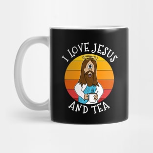 I Love Jesus and Tea Christian Church Funny Mug